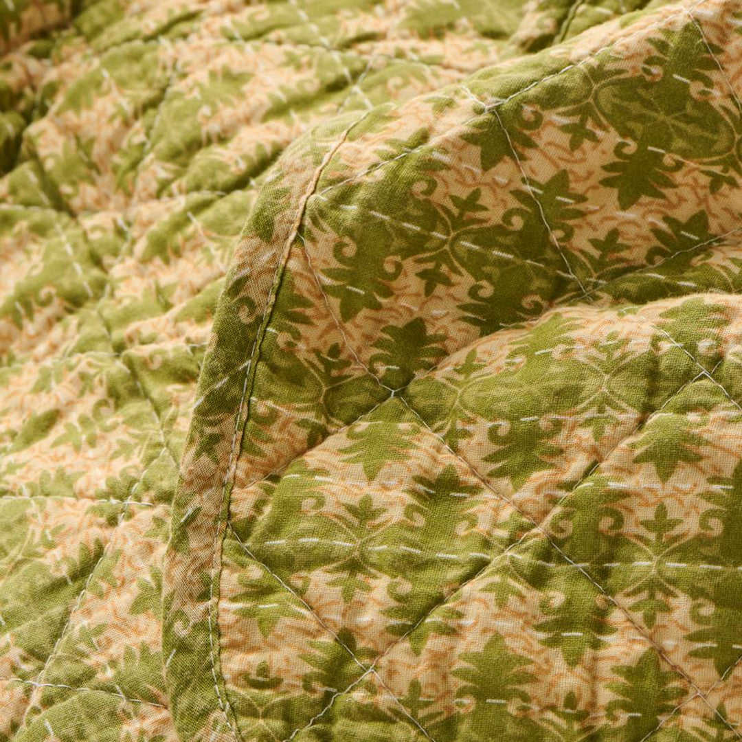 Ib Laursen – Quilt mit grünem Muster, 130 x 180 cm