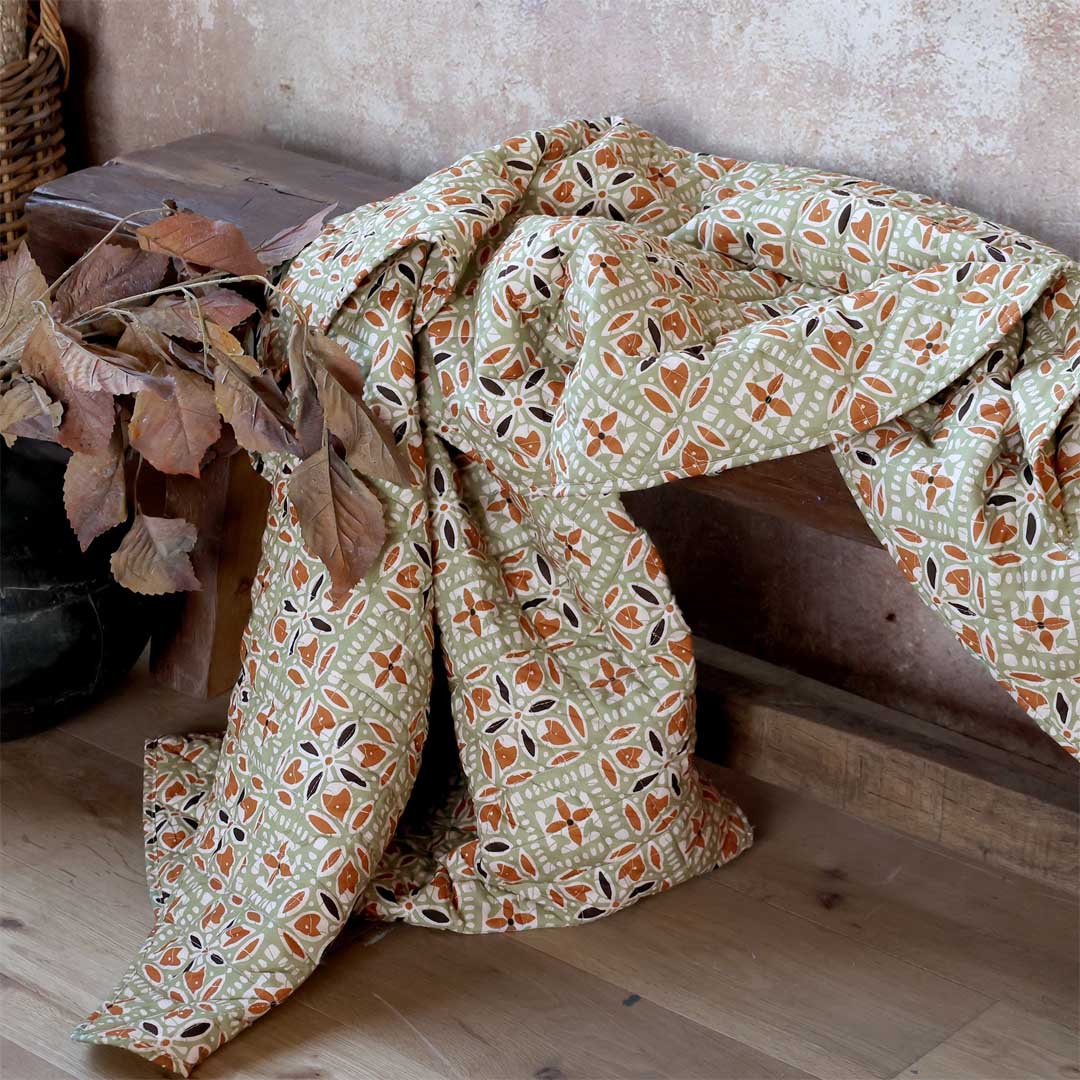 Chic Antique - Quilt mit Batikmuster 130x180 cm