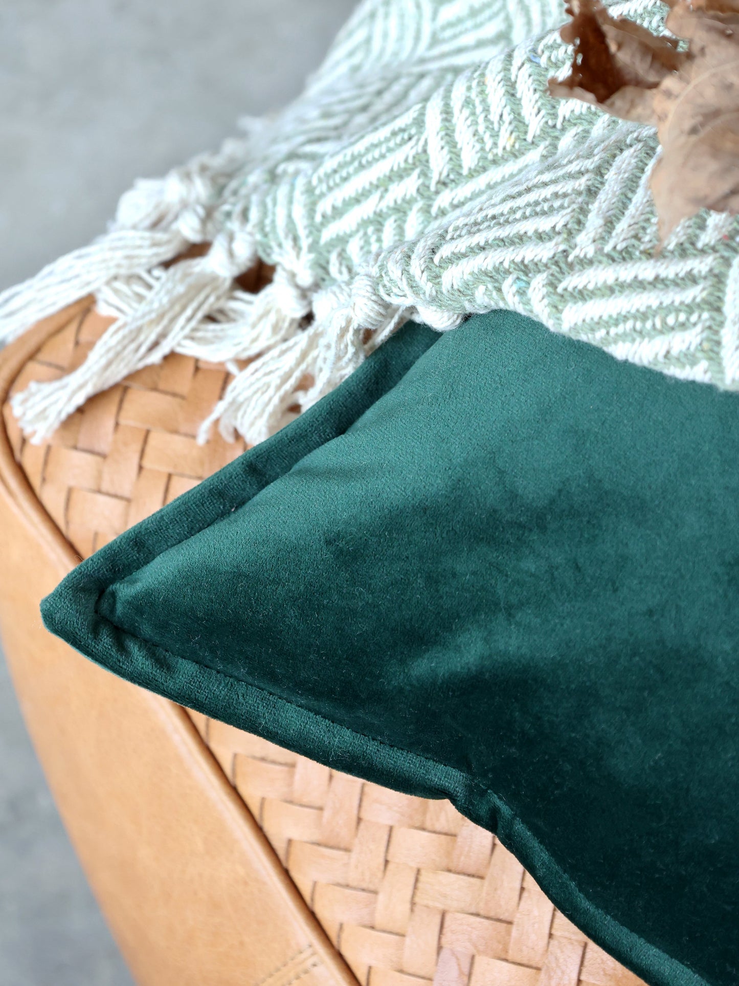 Chic Antique - Aix Kissenbezug aus Samt L50/B70 cm Forest Green