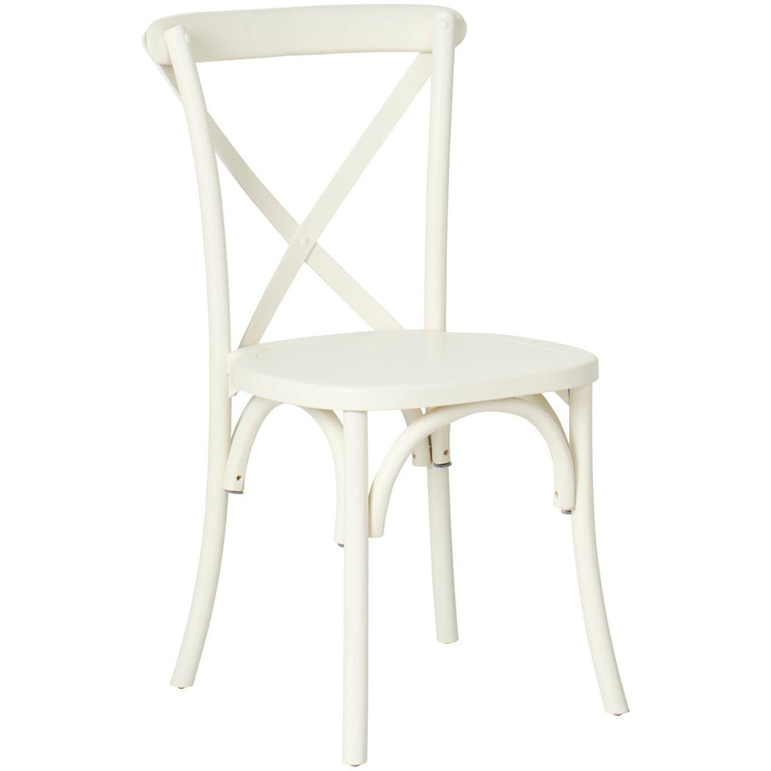 Ib Laursen – Provence-Stuhl mit Holzsitz – Buttercreme