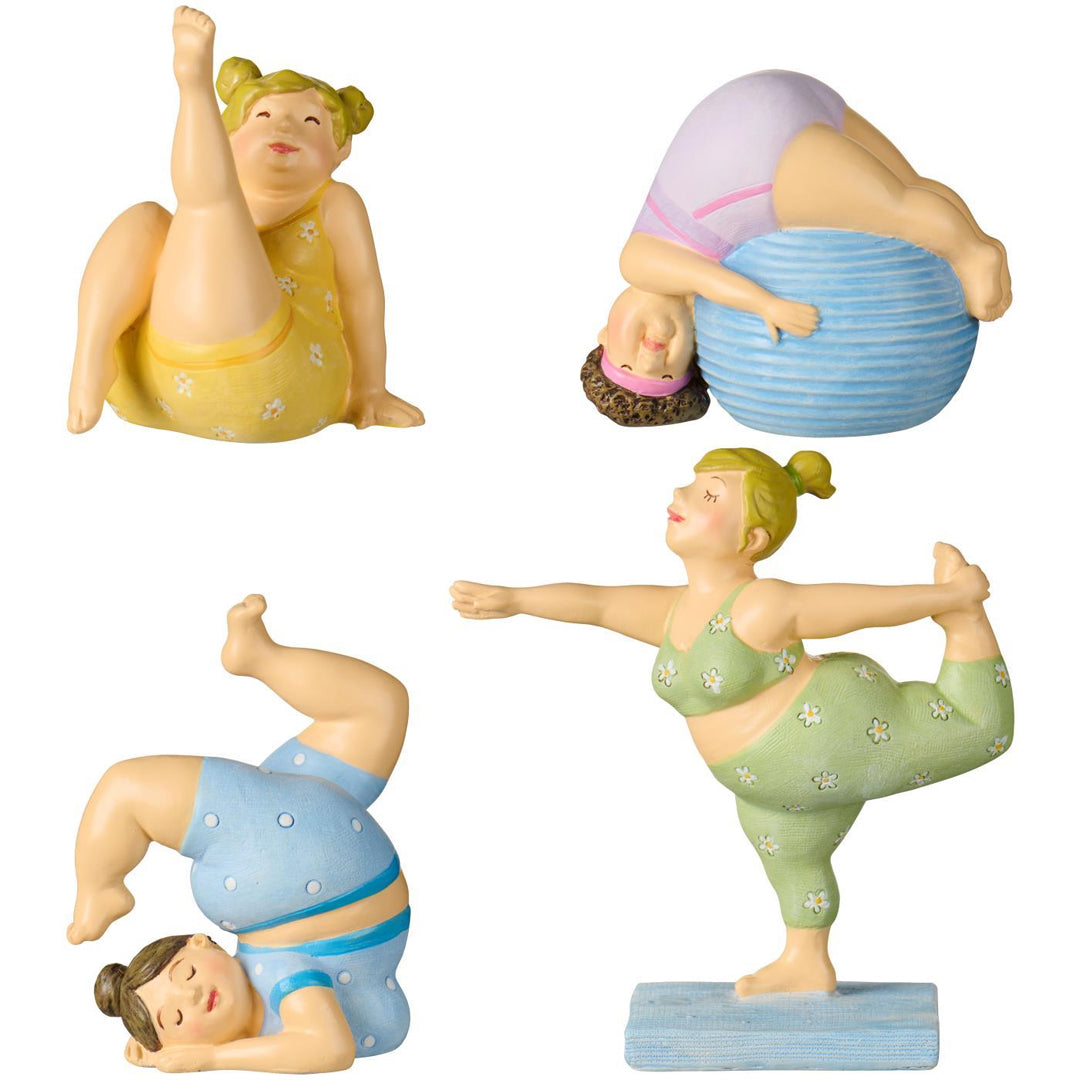 Ib Laursen – Yoga-Damen – Frauen in Yoga-Positionen · 4 Figuren