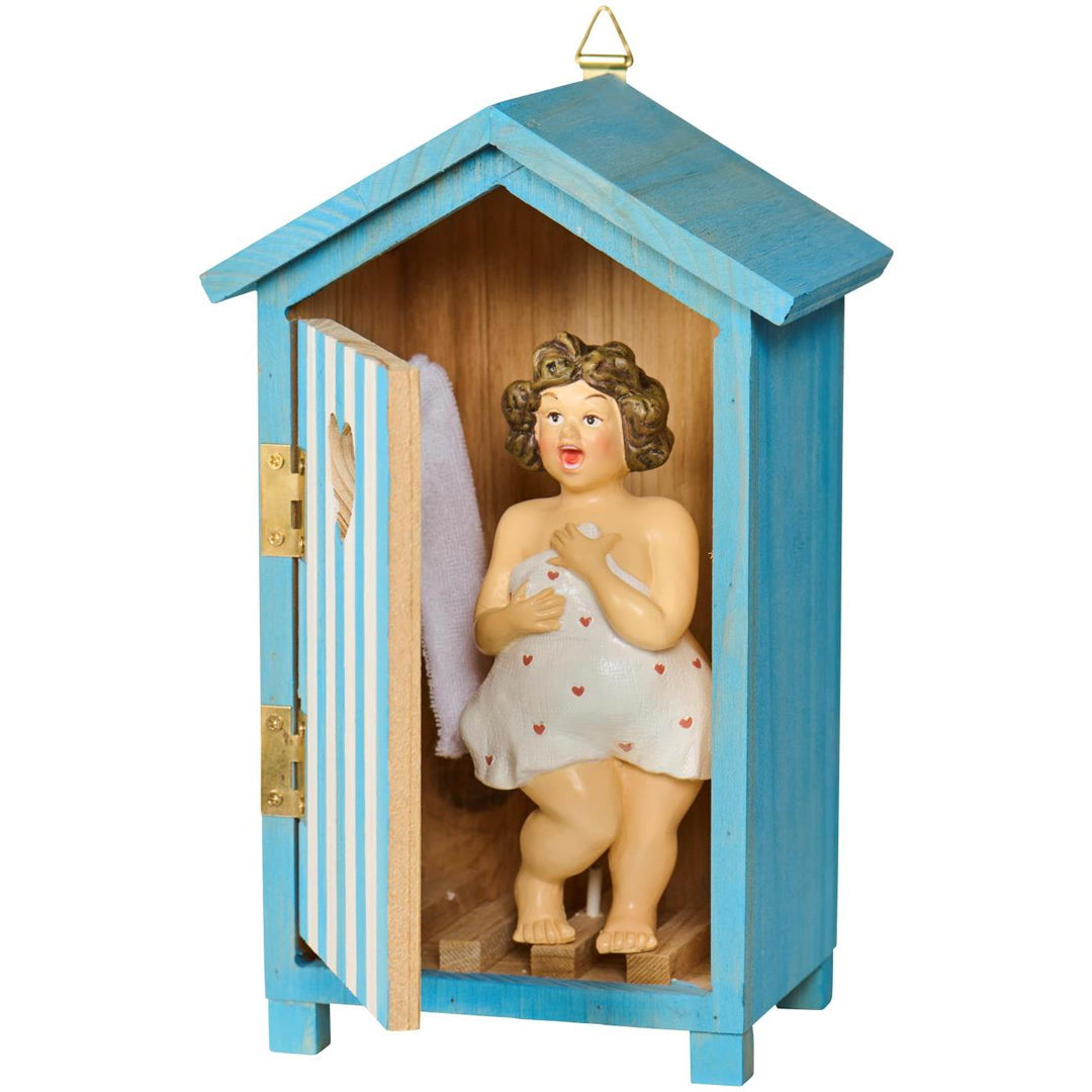 Ib Laursen – Badehaus mit Dame im Inneren