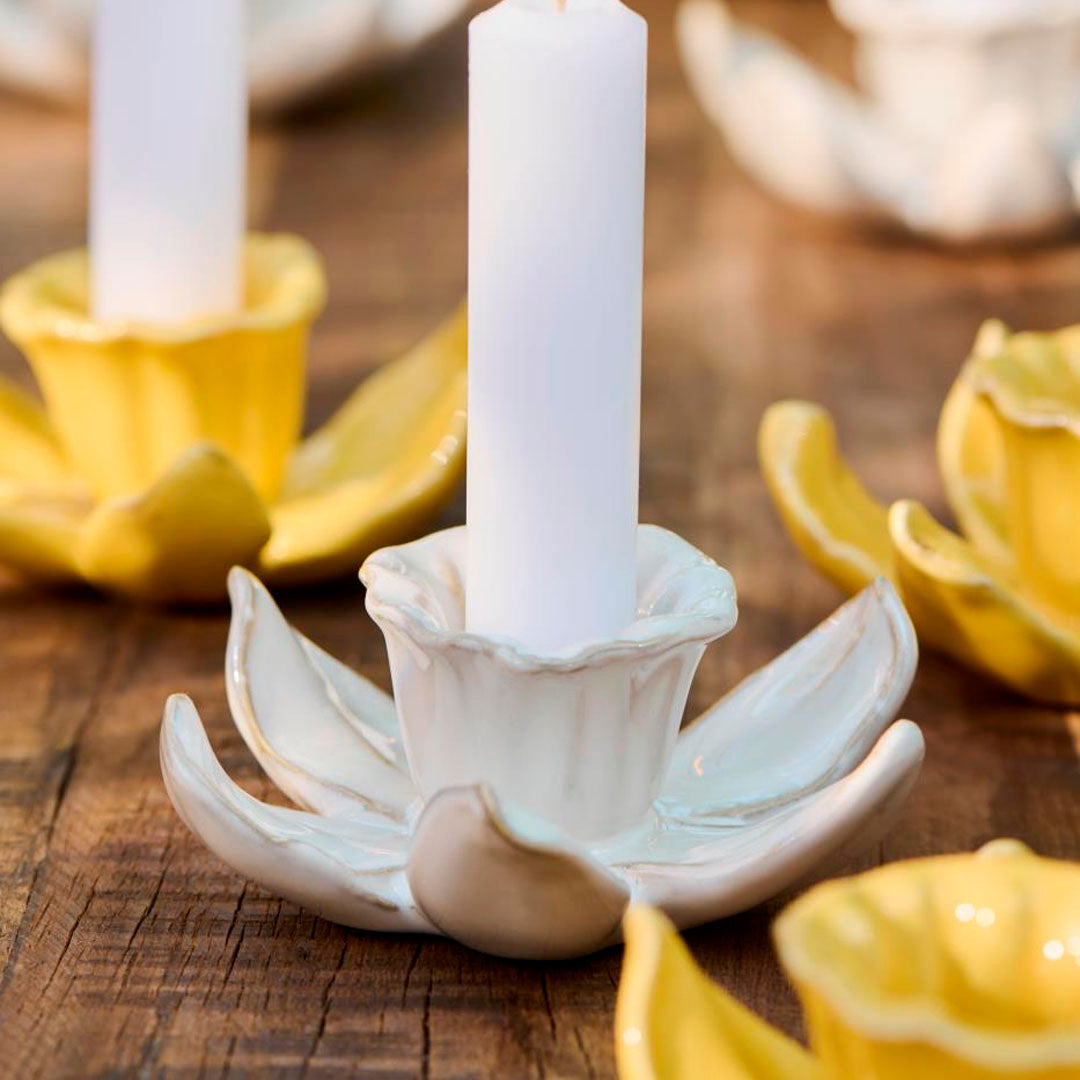 Ib Laursen - Kerzenhalter für 2,2 cm Kerze Daffodils Butter Cream
