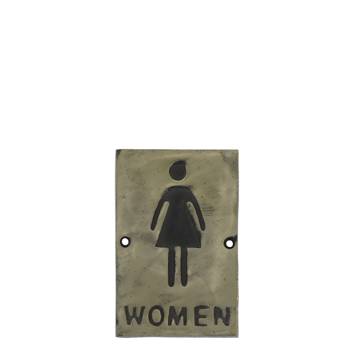 Chic Antique – Schild „Women“ H14/L9/B1 cm, Antik-Messing