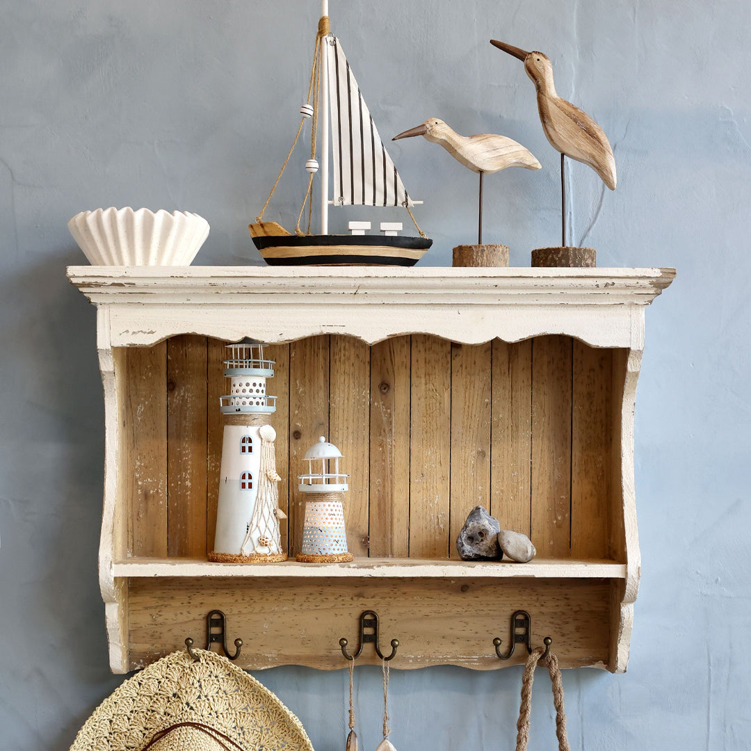 Chic Antique – Möwen auf Standfuß – Set mit 2