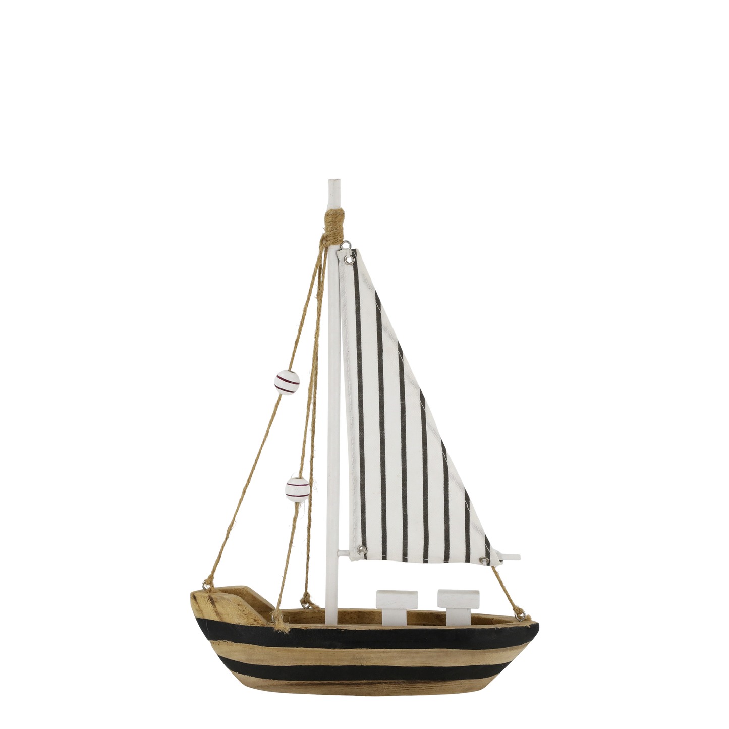 Chic Antique – Segelboot Dekoration H32/L22/B6 cm, Schwarz