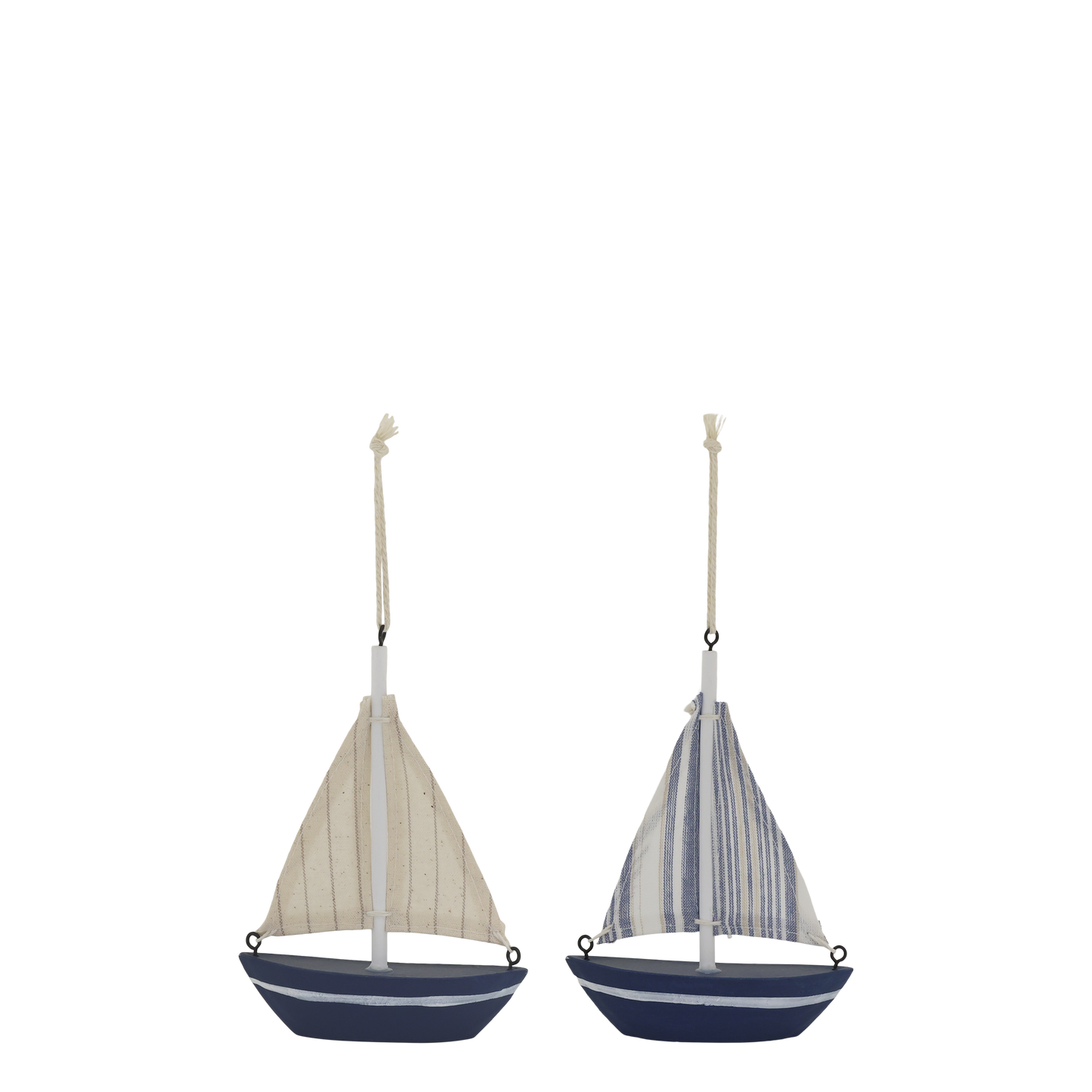 Chic Antique – Deko-Segelboote, 2er-Set H15 / L10 / B2,5 cm Ocean