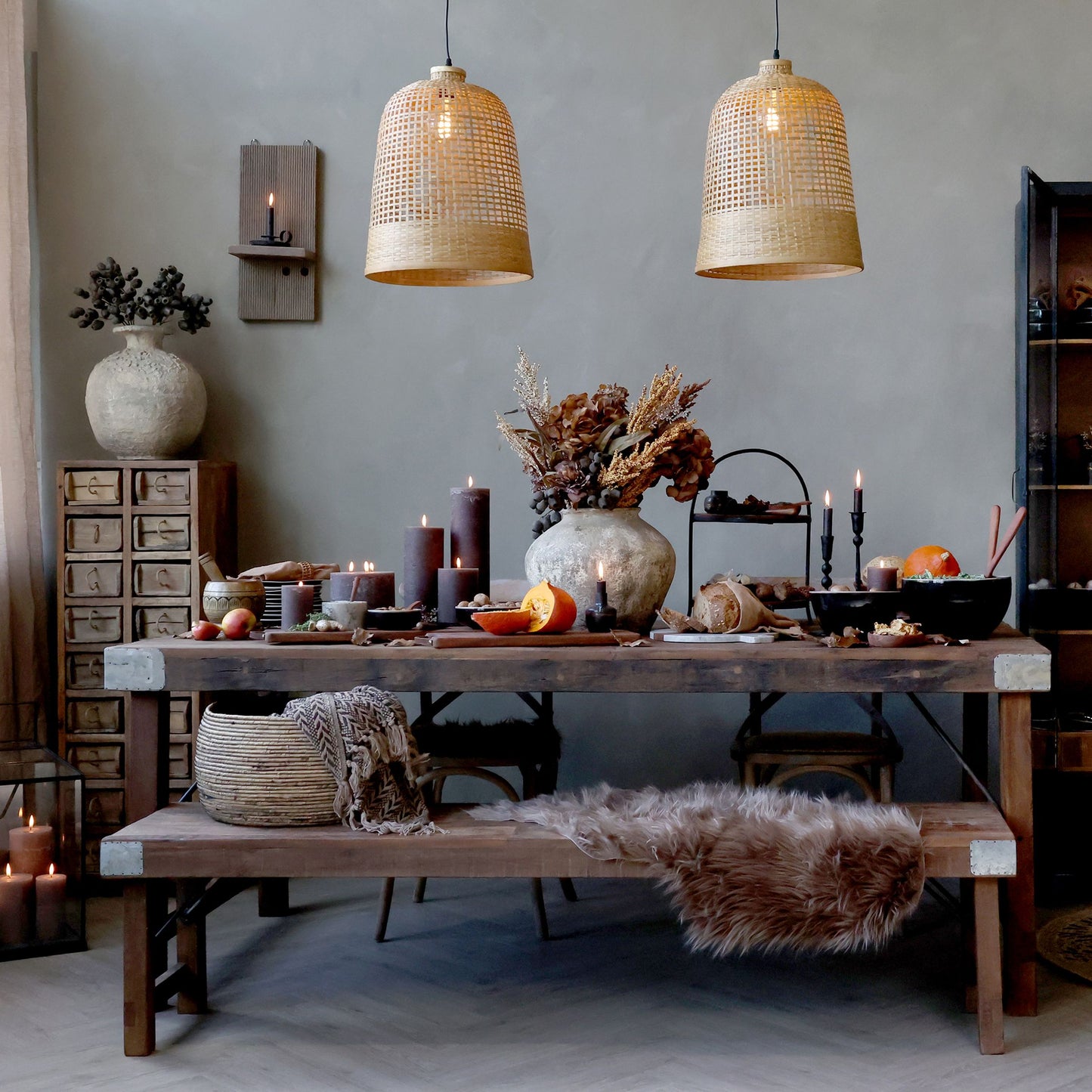 Chic Antique – Grimaud Vintage Holztisch mit klappbaren Beinen