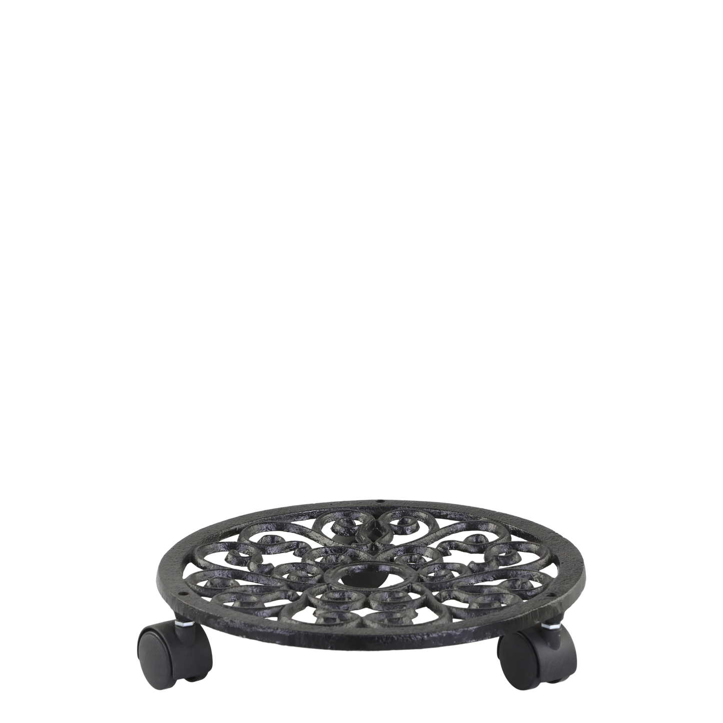 Chic Antique – Pflanzenroller auf Rädern, H6/Ø29 cm, Antik Schwarz