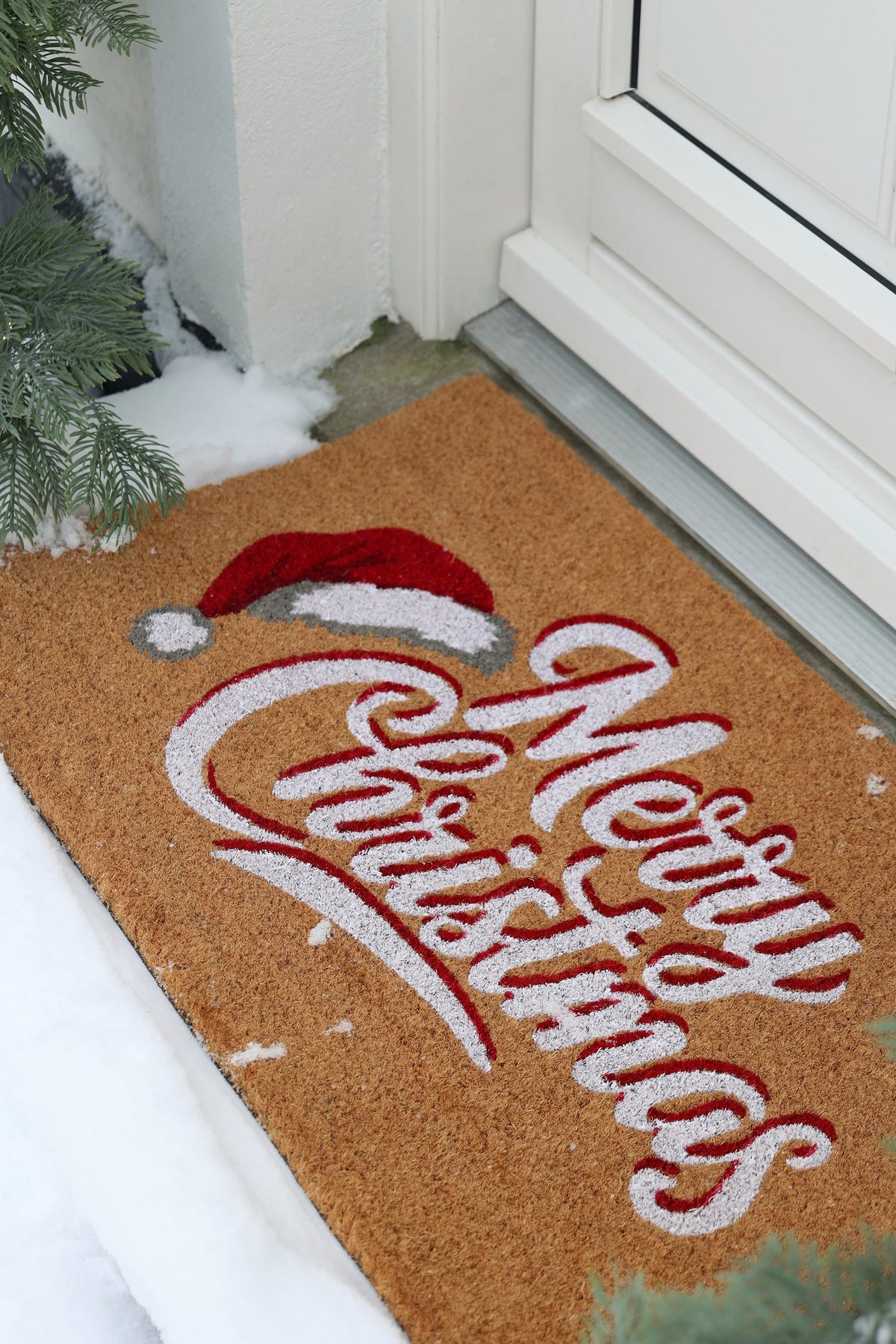 Chic Antique – Fußmatte Merry Christmas – H1,5/L75/B45 cm – Natur
