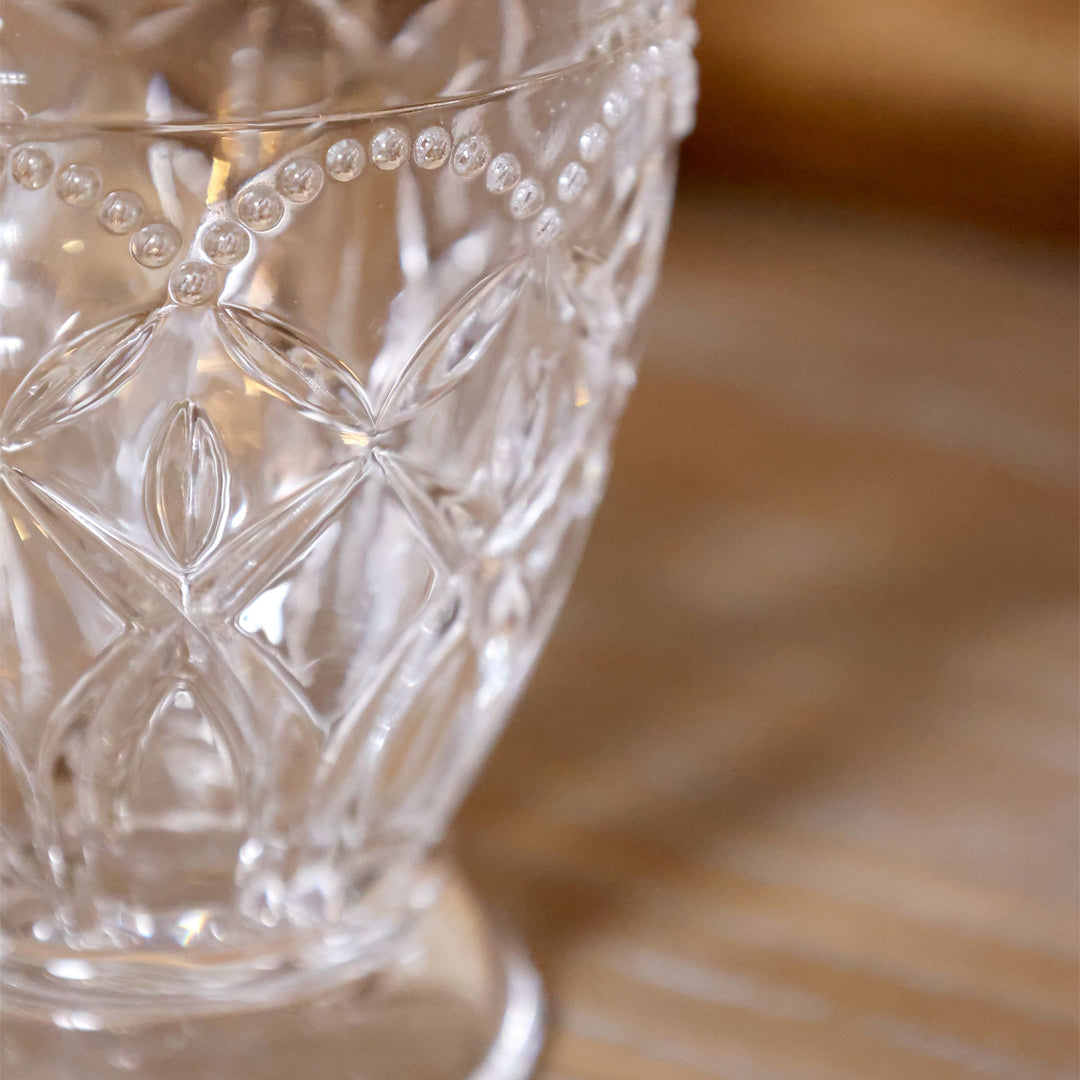 Saint-Émilion Glas mit Muster 350 ml – Klar | 6er-Set