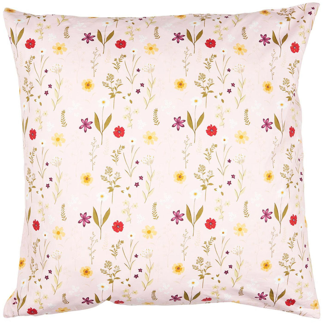 Ib Laursen – Kissenbezug rosa mit Gartenblumen 60 x 60 cm