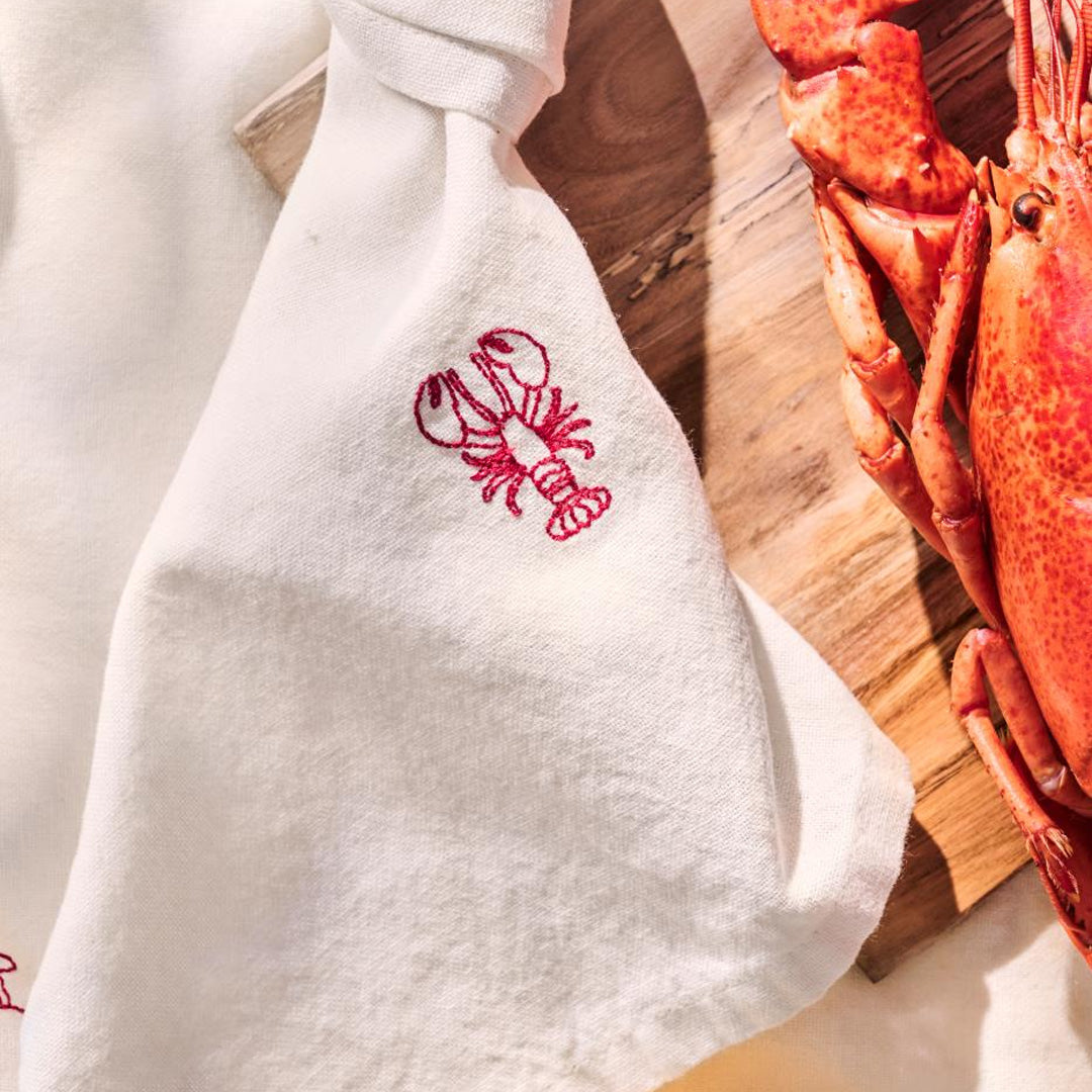 Ib Laursen - Stoffserviette Atlantis mit Hummer butter cream