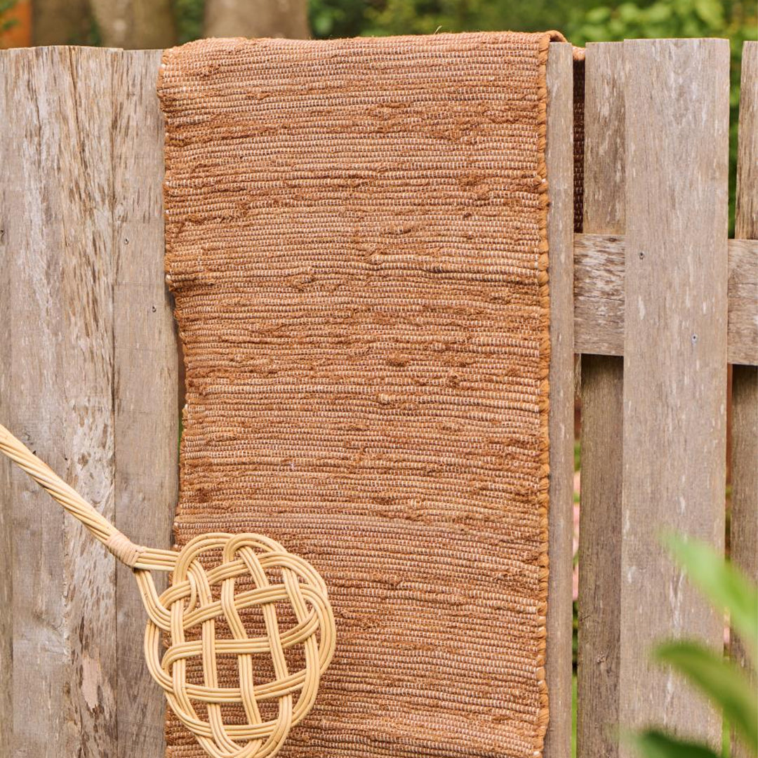Ib Laursen – Flickenteppich – clay, 60 x 120 cm