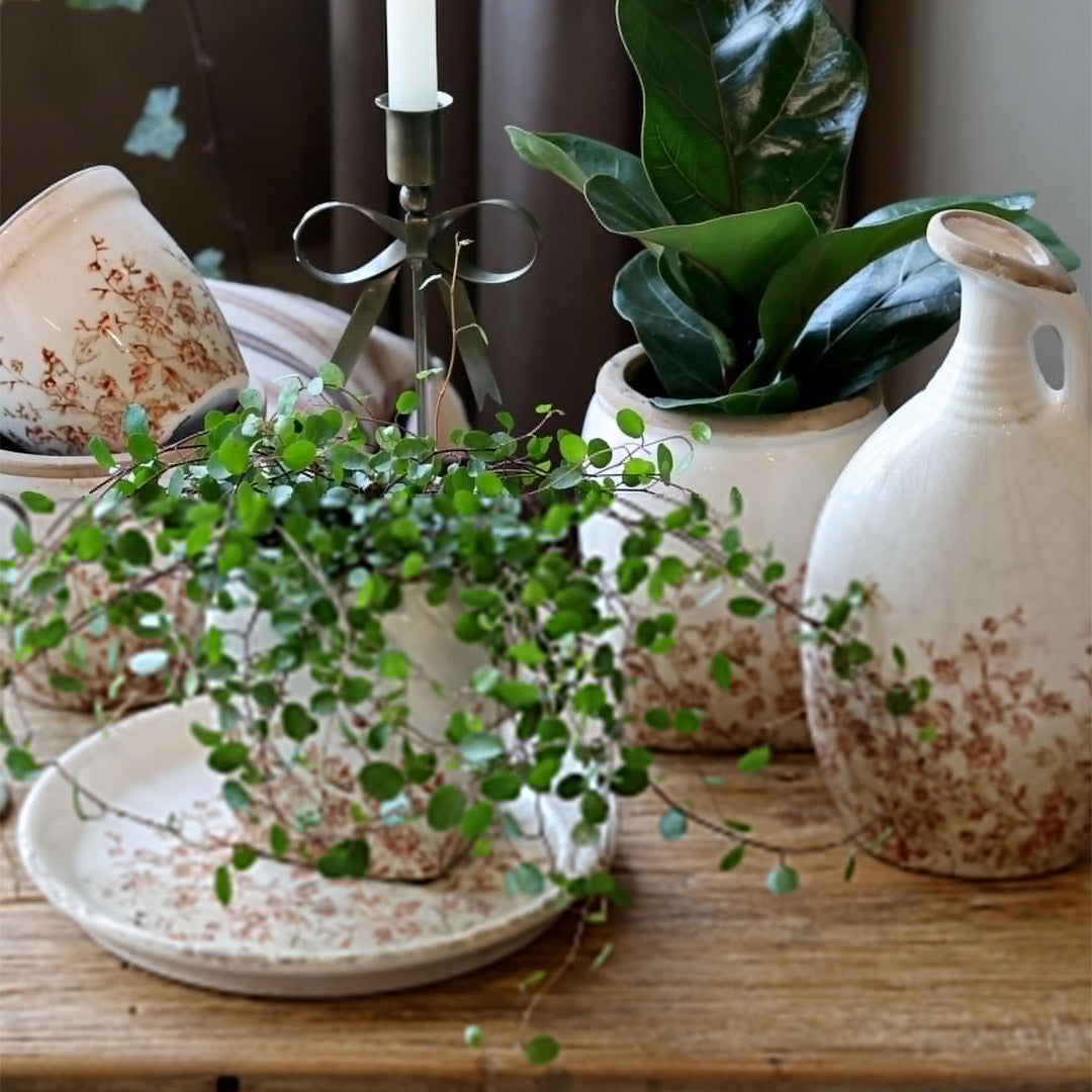 Chic Antique – Chaville Übertopf groß, H15/Ø13,5 cm, Creme