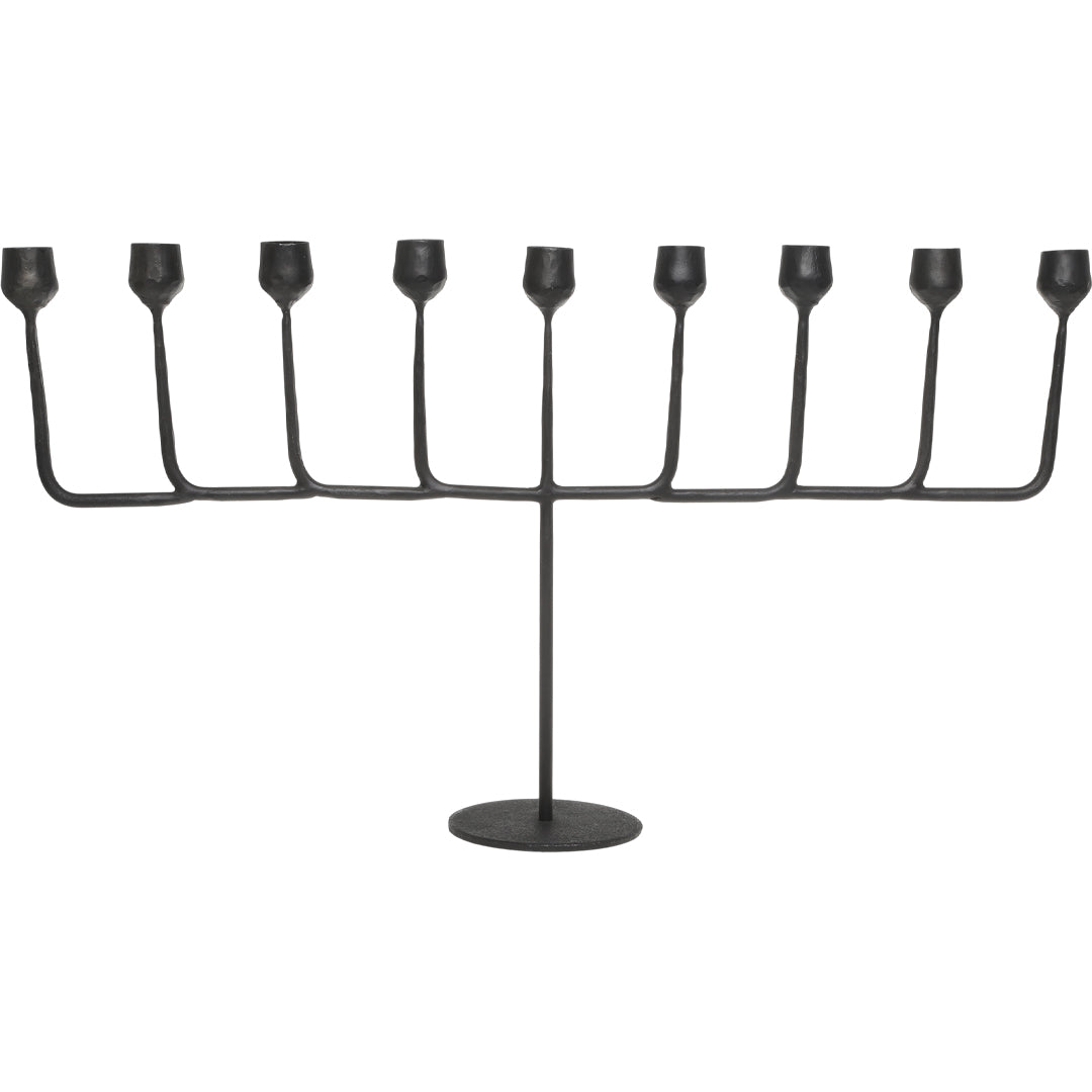 Chic Antique – Kerzenständer mit 9 Kerzenhaltern – Antique Kohle H33,5 x L57,5 cm