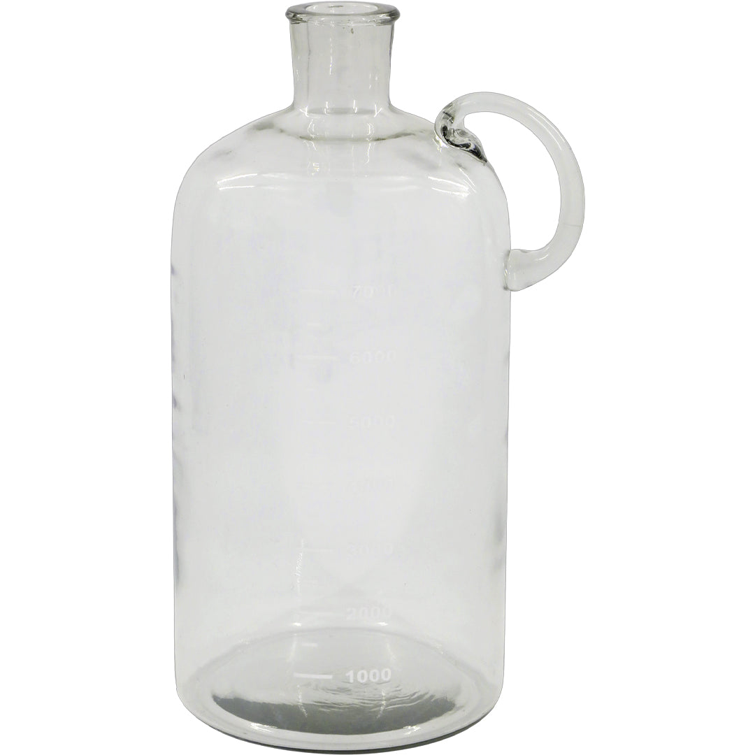 Chic Antique – Große Glasflasche mit Text und Maßangabe – Klar H38 cm