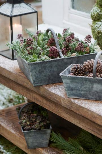 Ib Laursen – Urban Garden Korbset aus Metall mit Griff – 3-teilig