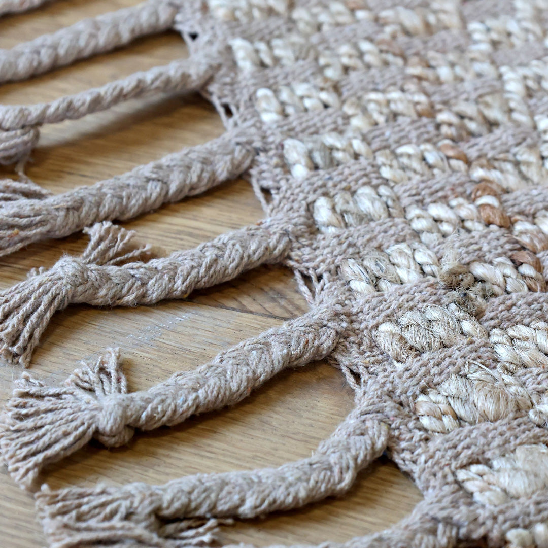 Chic Antique – Läufer aus Naturjute, L150 cm – Handgewebter Teppich