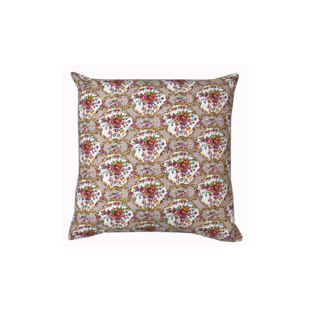 Kissenbezug 50x50 cm mit Vintage-Blumenmuster