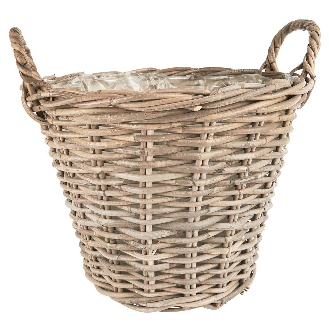 Ib Laursen – Korb aus Rattan mit Kunststoffeinsatz – 40 cm