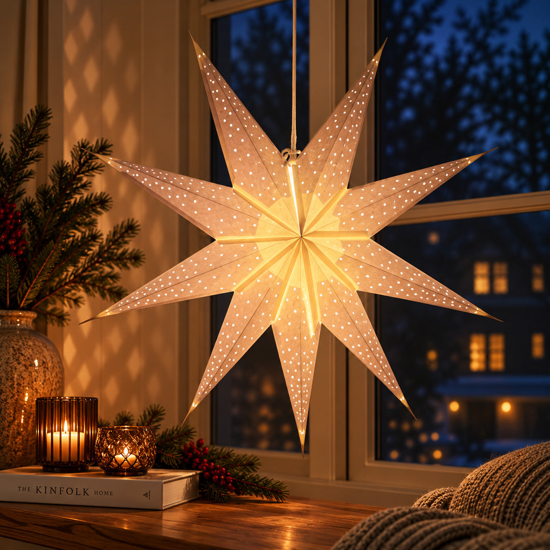 Shanti Sternlampe Weiß – Ø 60 cm –