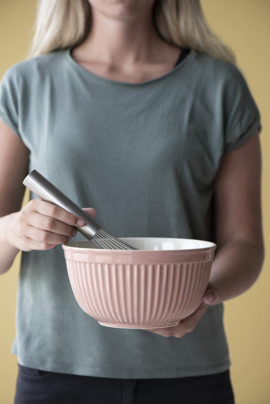 Ib Laursen - Mynte Schalenset aus Steinzeug Coral Almond – 3-teiliges Set
