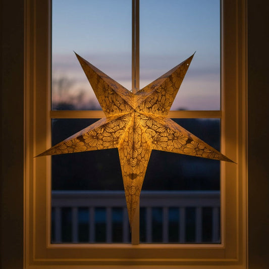 Kamala Sternenlampe in Gold, Ø60 cm