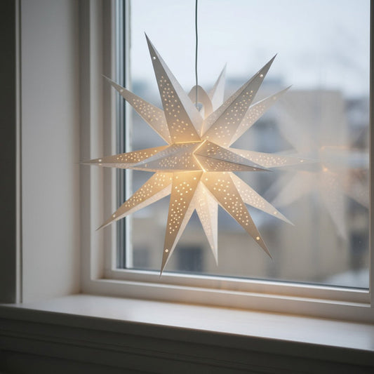 Chandra Multi Sternenlampe in Weiß, Ø60 cm