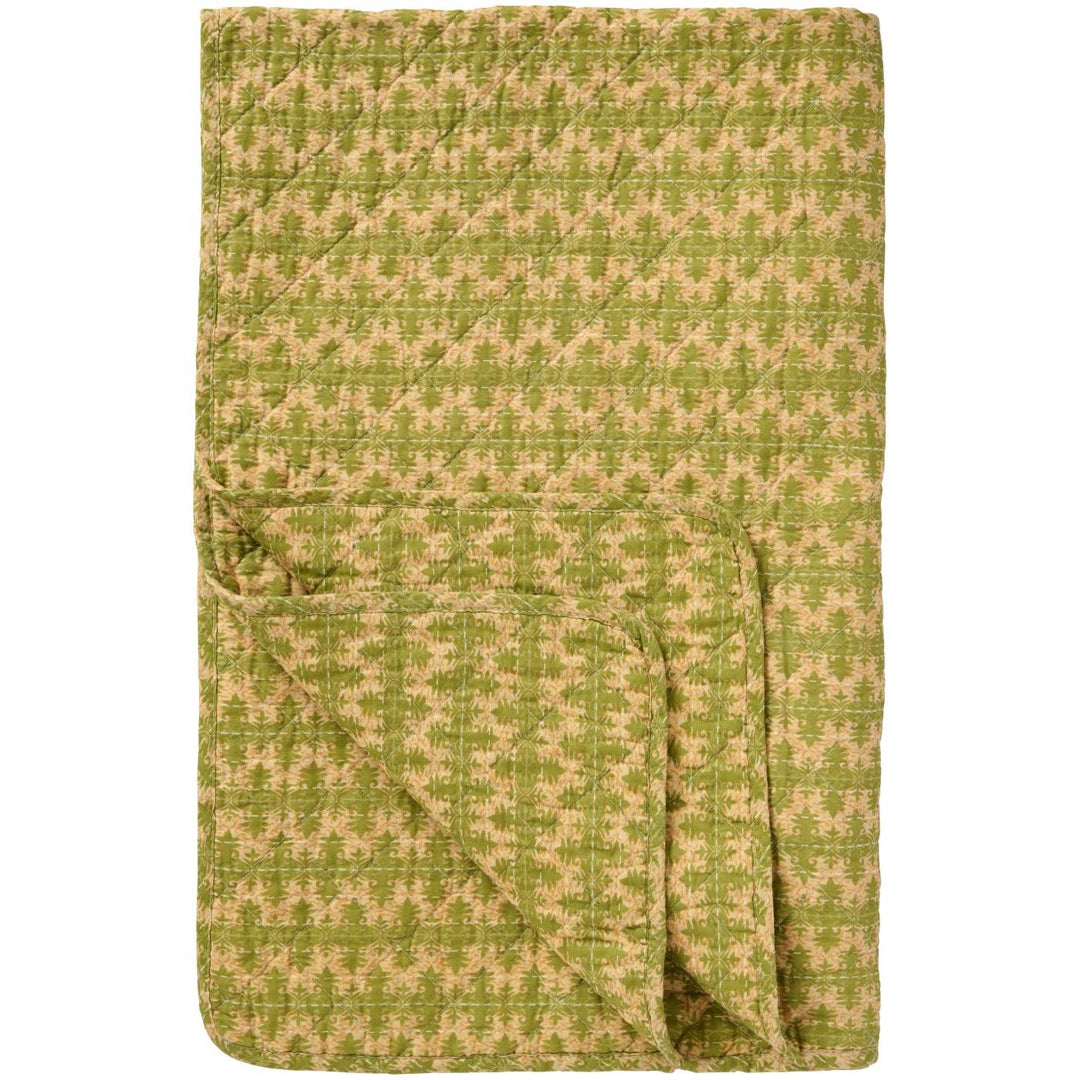 Ib Laursen – Quilt mit grünem Muster, 130 x 180 cm