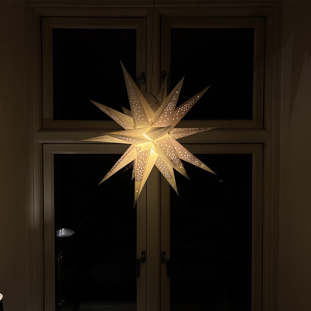 Chandra Multi Sternenlampe in Weiß, Ø60 cm