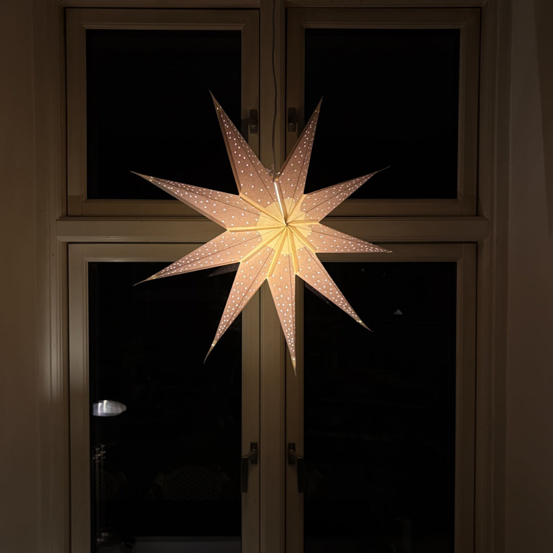 Shanti Sternenlampe in Weiß, Ø60 cm