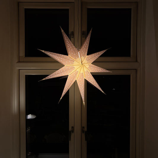 Shanti Sternenlampe in Weiß, Ø60 cm