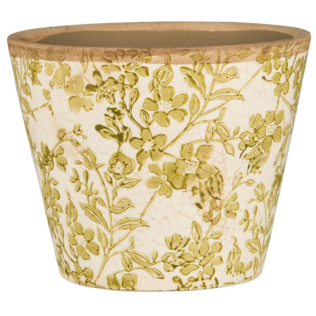 Ib Laursen – Übertopf Green Blossom – Konisch, H10,7 Ø13,1 cm - Klein