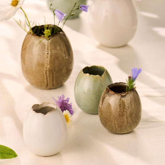 Ib Laursen – Vase für 1 Blume – Ei, braun – Groß