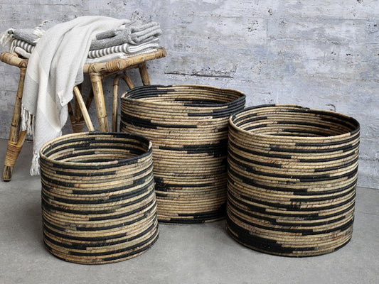 Chic Antique - Körbe aus Wasserhyazinthe, Set aus 3