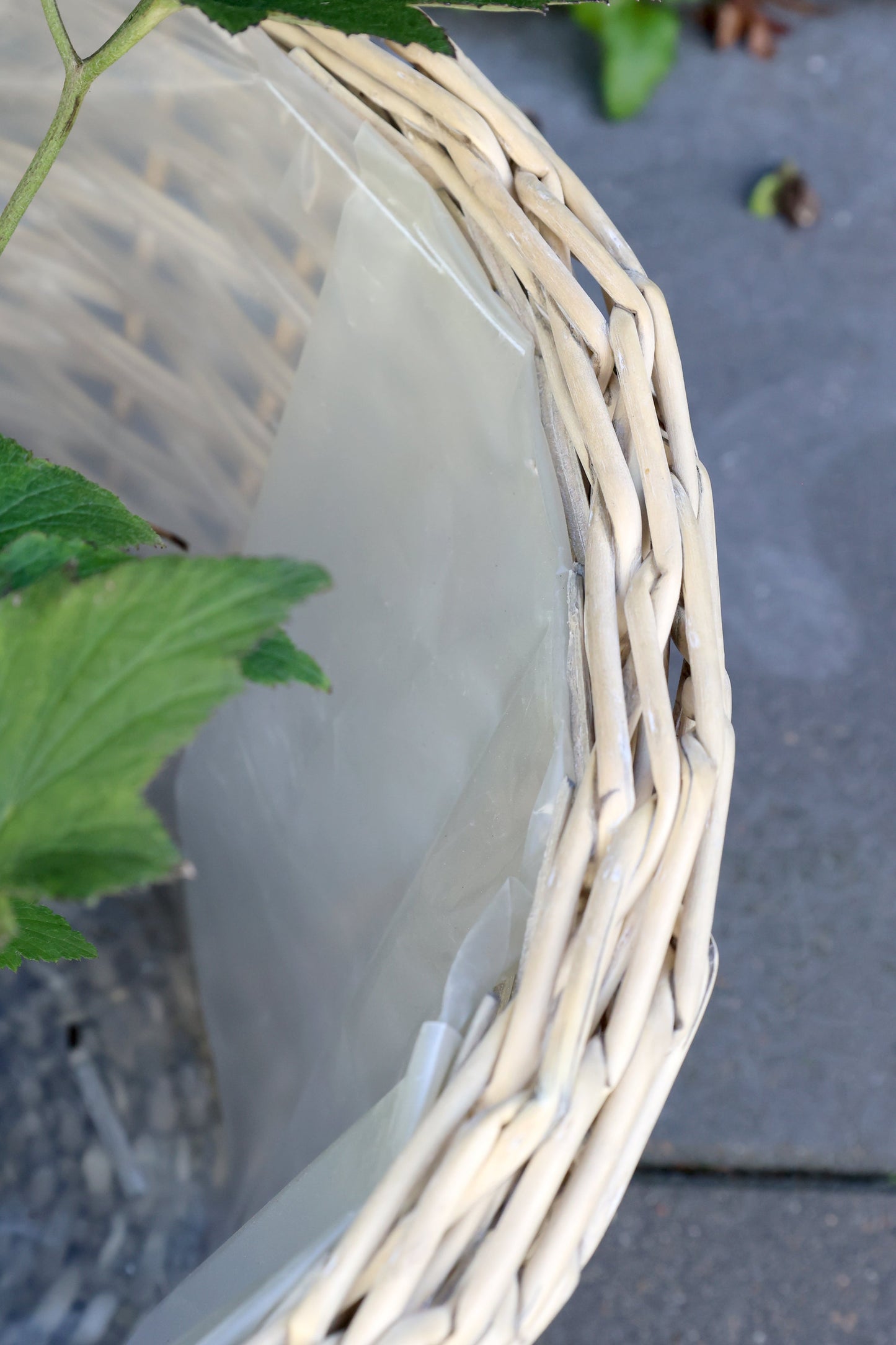 Chic Antique - Französischer Korb mit Kunststoffauskleidung Set aus 3 Natur