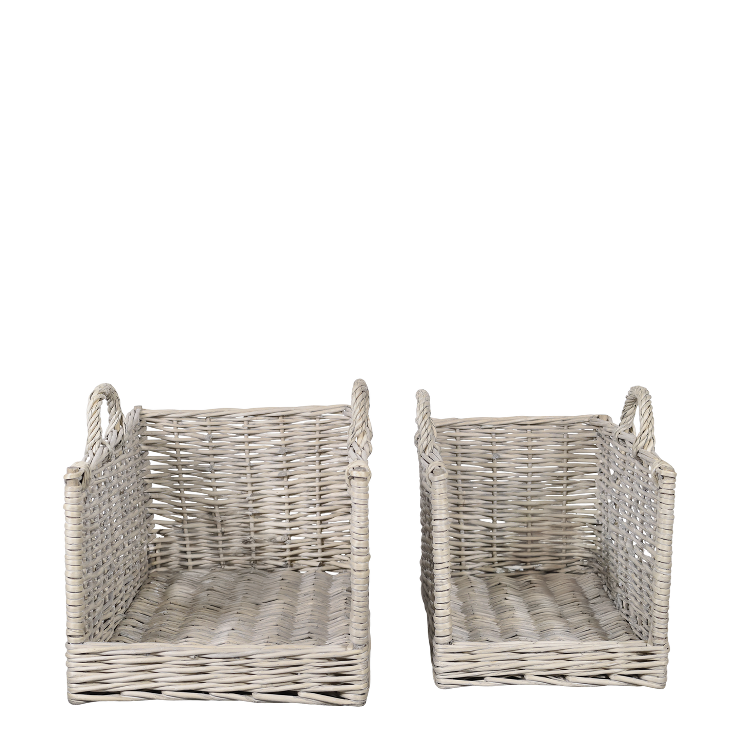 Chic Antique – Französischer Korb mit Griffen, 2er-Set Natur