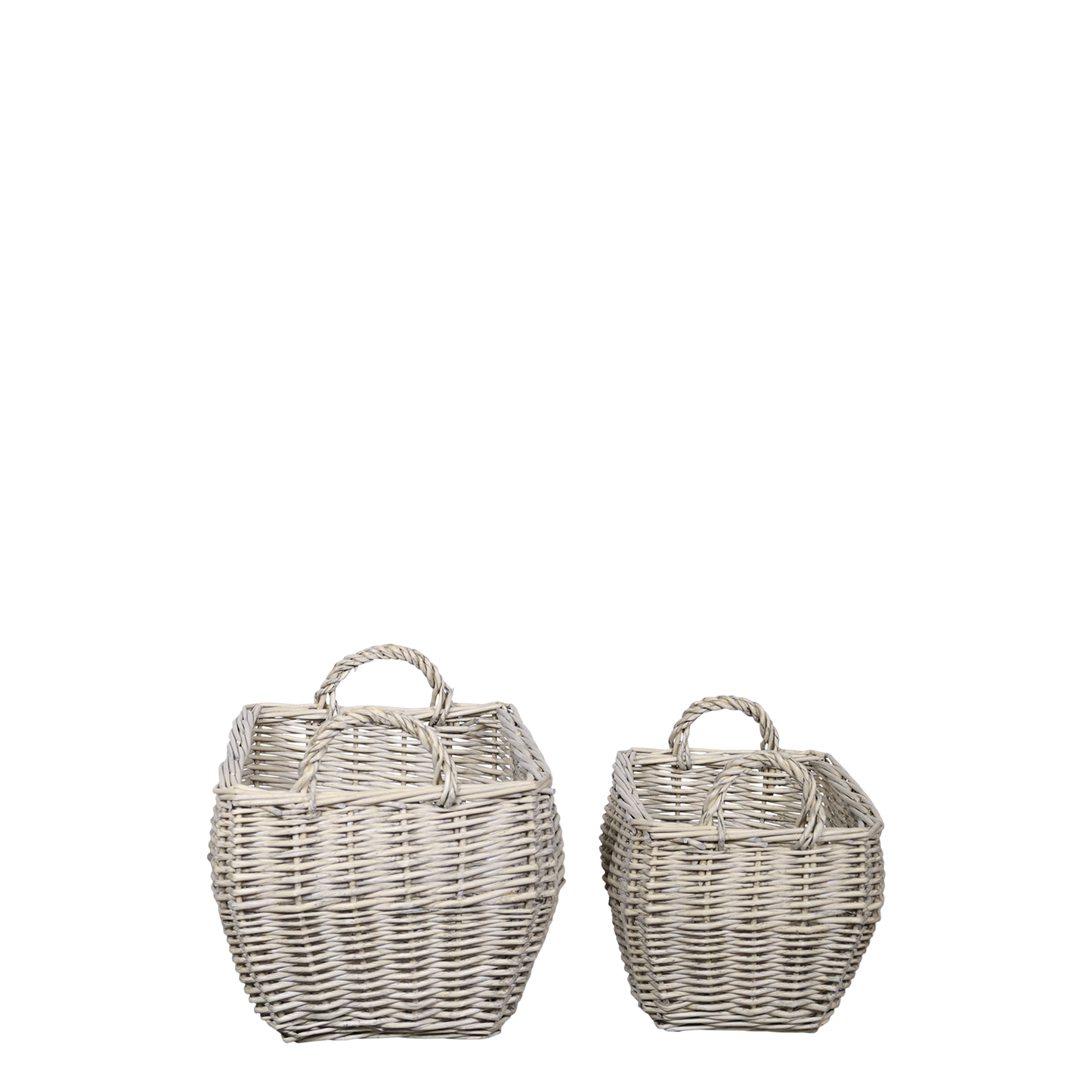 Chic Antique – Französischer Korb mit Griffen, 2er-Set Natur