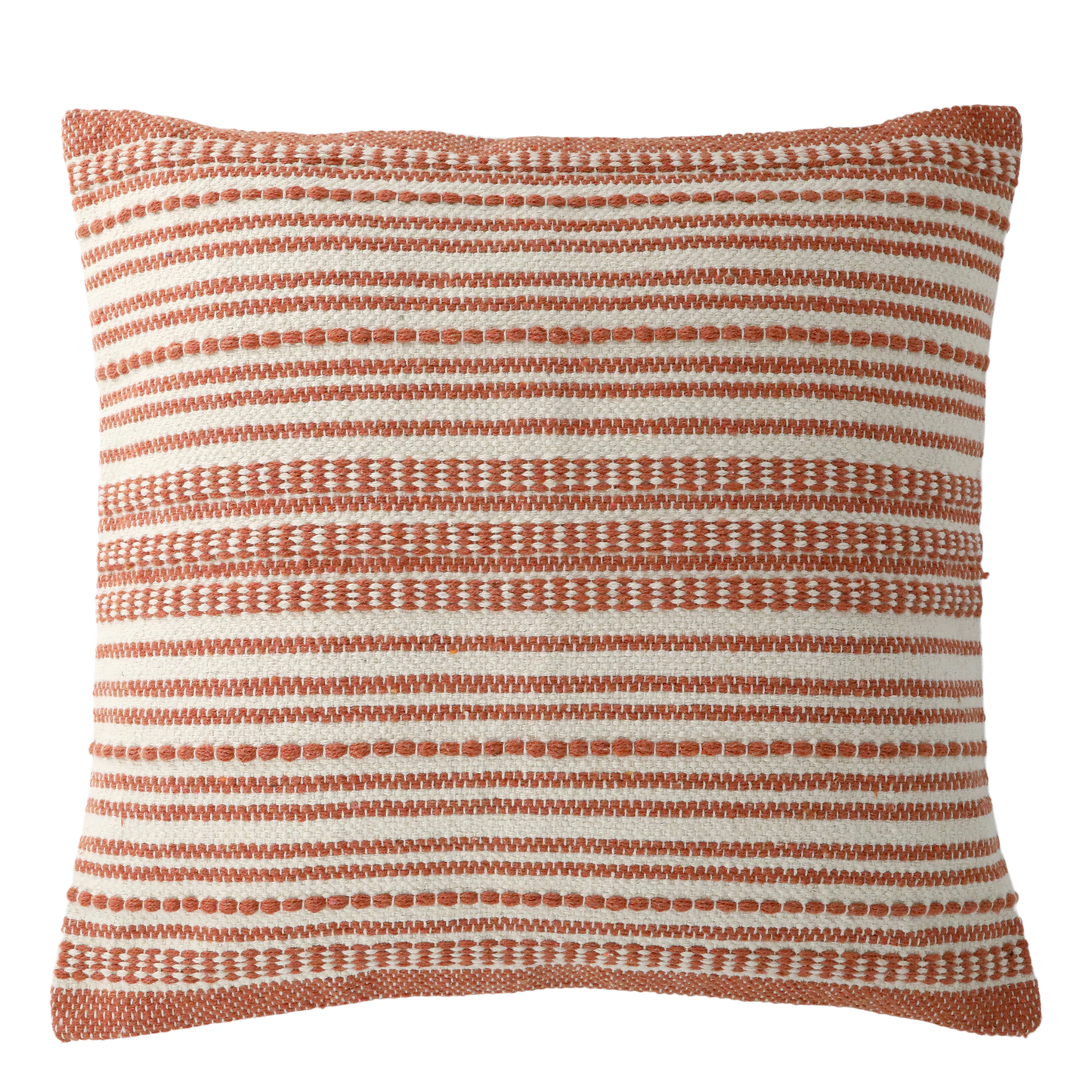 Chic Antique Aix Kissenbezug mit Streifen – Terracotta L50/B50 cm