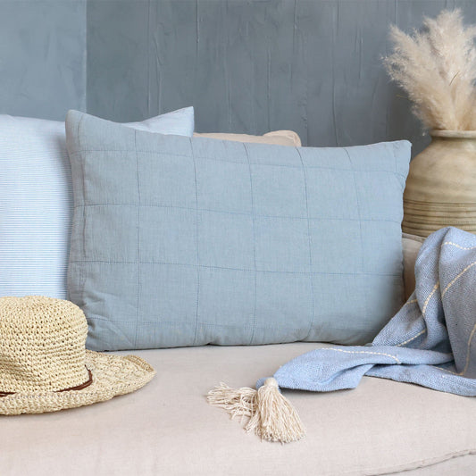 Chic Antique – Aix Kissenbezug Sky Blue 40 × 60 cm
