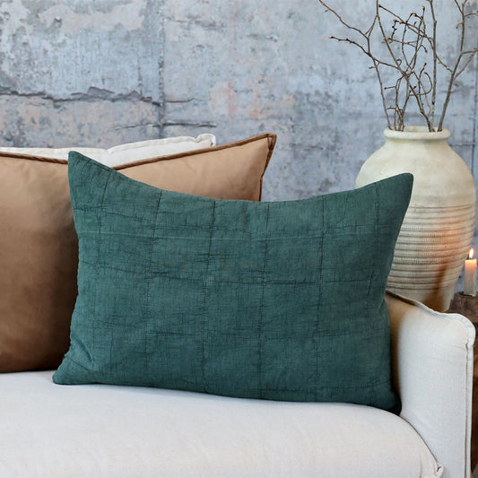 Chic Antique – Aix Kissenbezug Forest Green 40 × 60 cm