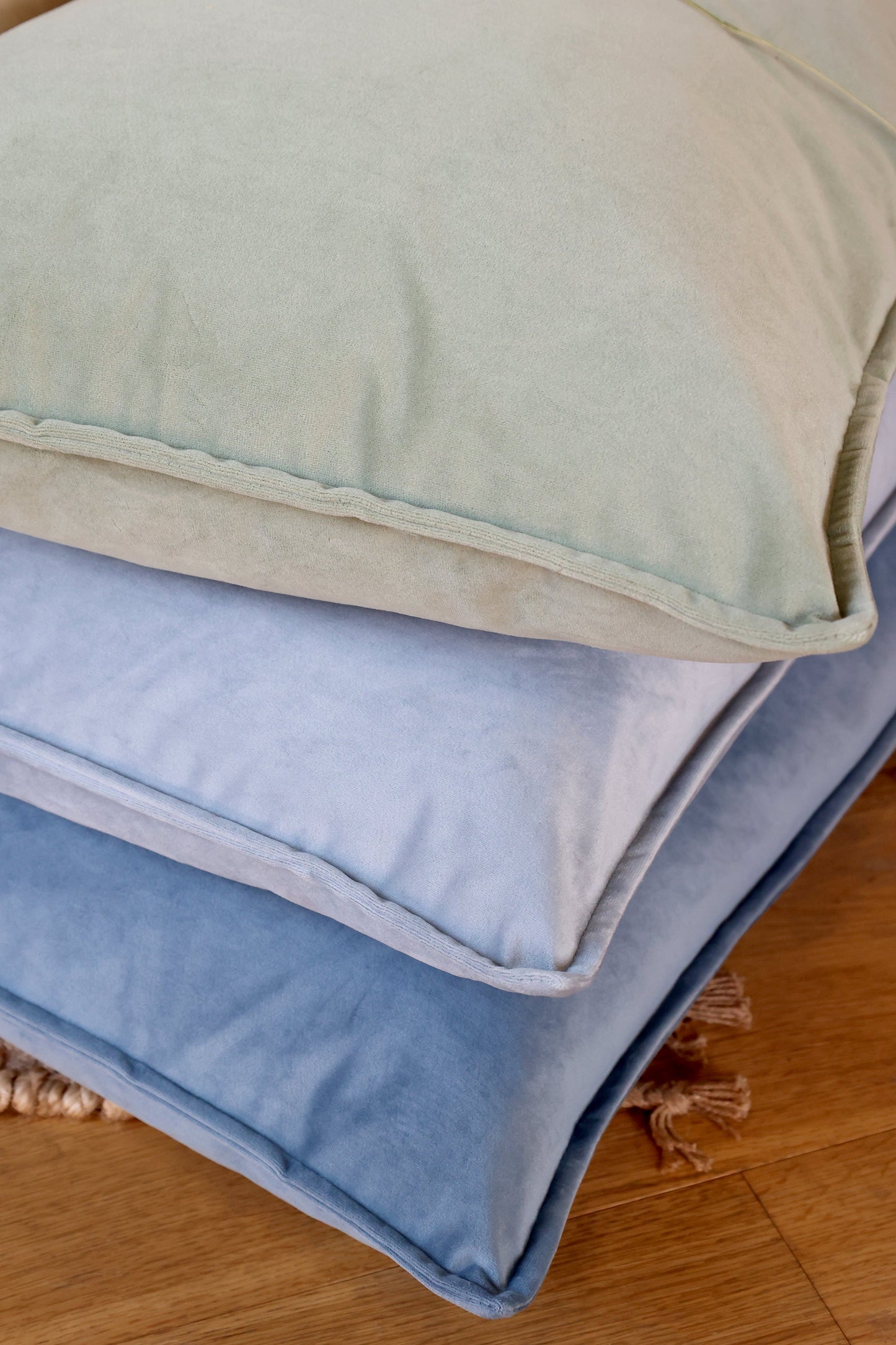 Chic Antique - Aix Kissenbezug aus Samt L50/B70 cm Ocean