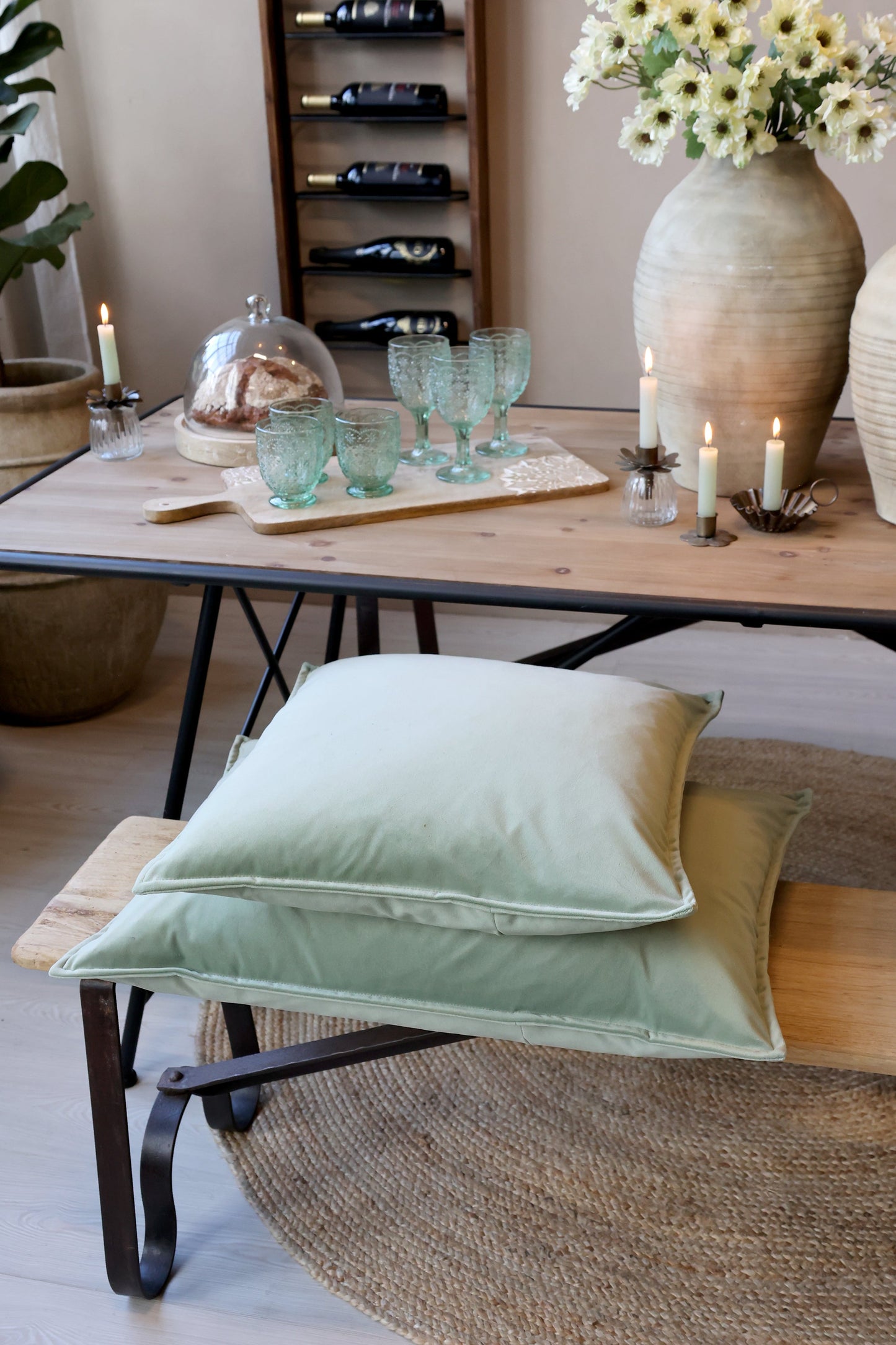 Chic Antique - Aix Kissenbezug aus Samt L50/B70 cm Verte