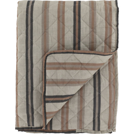 Chic Antique – Vintage Quilt Steppdecke mit Streifen 130 × 180 cm