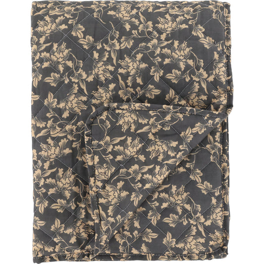 Chic Antique – Vintage Quilt Steppdecke mit Blattmuster 130 × 180 cm
