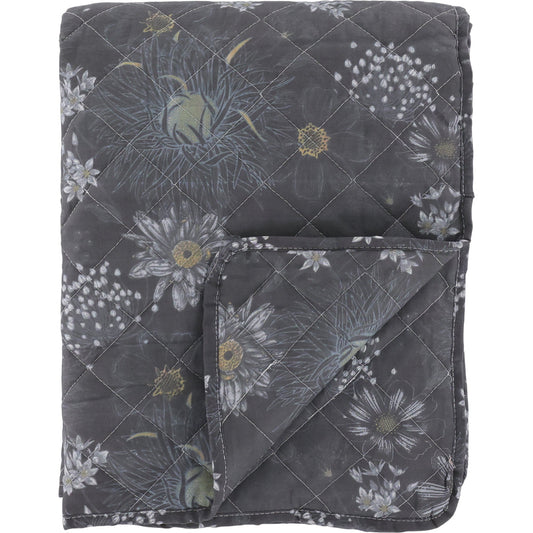 Chic Antique – Vintage Quilt Steppdecke mit Blumen 130 × 180 cm