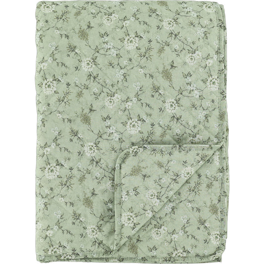 Chic Antique – Vintage Quilt Steppdecke mit Blumen 130 × 180 cm
