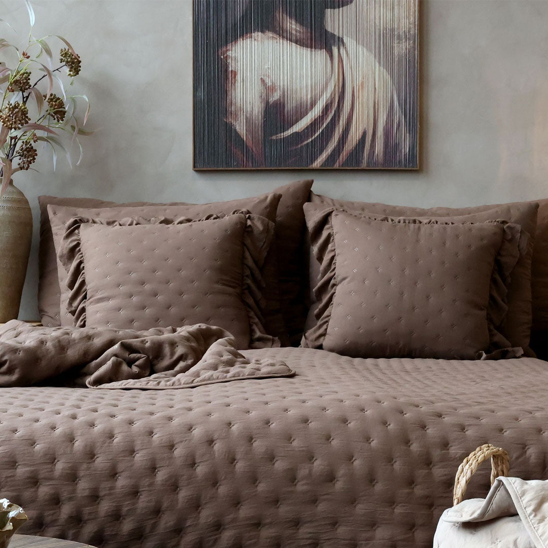 Aix Soft Kissenbezug – Walnuss – 50 × 70 cm