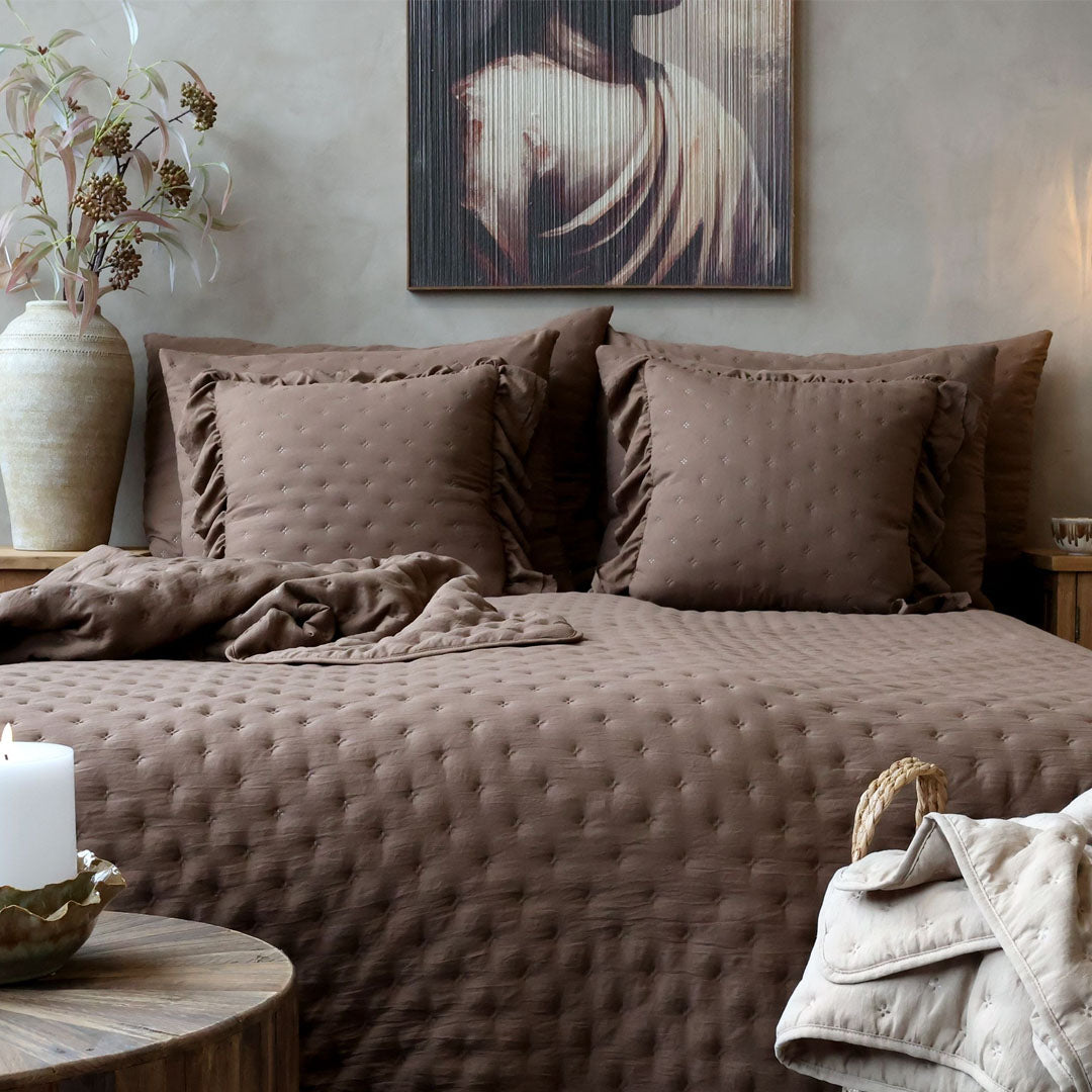 Aix Soft Kissenbezug – Walnuss – 60 × 90 cm